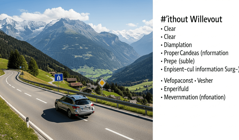 2024 Swiss Road Trip Safety Tips for Mature Drivers (Ages 41–50)