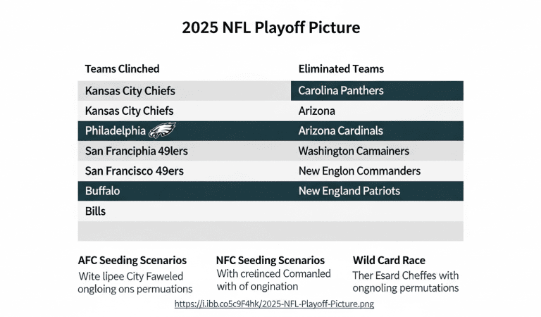 2025 NFL Playoff Picture Week 17: Which Teams Clinched, Who’s Eliminated & Final Seeding Scenarios
