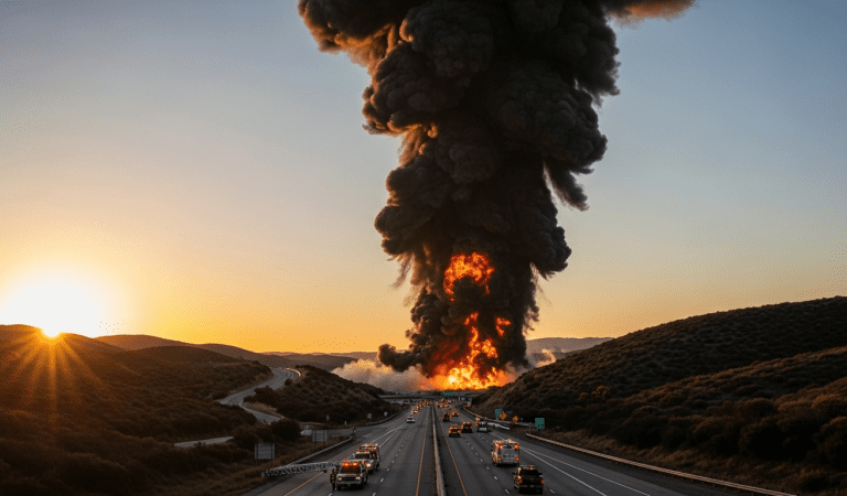 Castaic Gas Explosion Shuts Down I-5 Freeway, Prompts Shelter-in-Place Orders