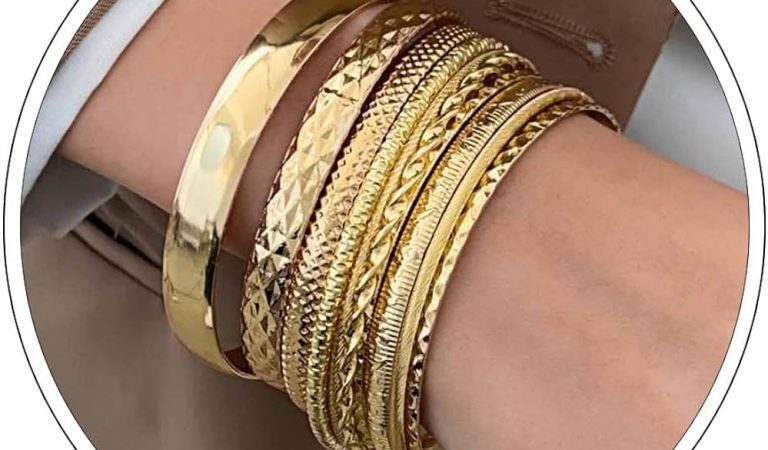 24-Piece Bollywood-Style Gold Tone Bracelets for Women – Affordable Ethnic Glam