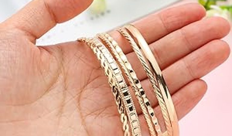 Bollywood Style Gold Tone Bracelets: 24-Piece Antique-Inspired Set for Affordable Luxury