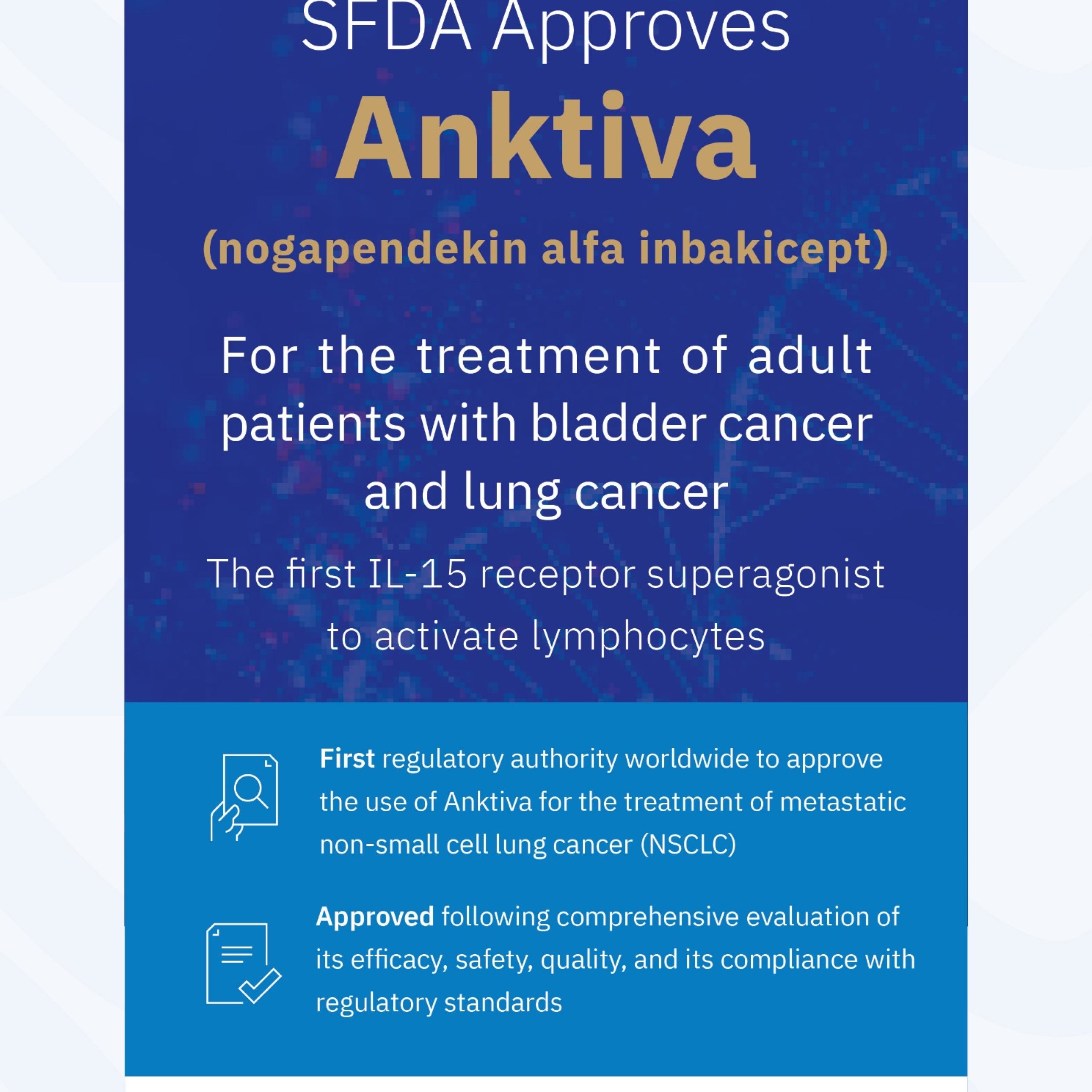 Saudi Arabia Approves Anktiva for Metastatic NSCLC: Pioneering IL-15 Immunotherapy 2.0 News