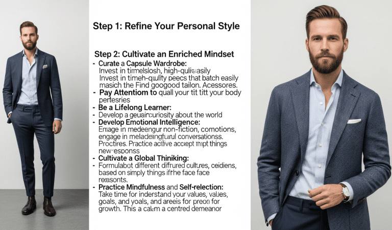 Step-by-Step Guide to Becoming a Sophisticated Man: Elevate Your Style, Mindset & Presence