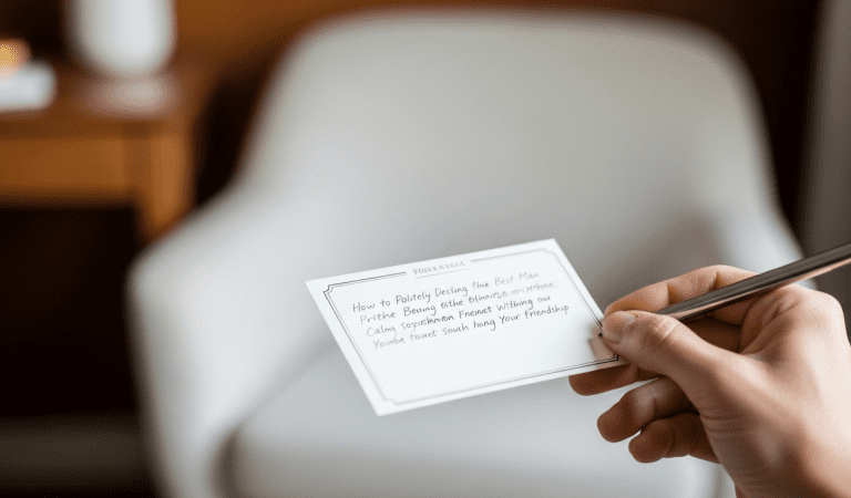 How to Politely Decline Being the Best Man Without Ruining Your Friendship: 10 Effective Strategies