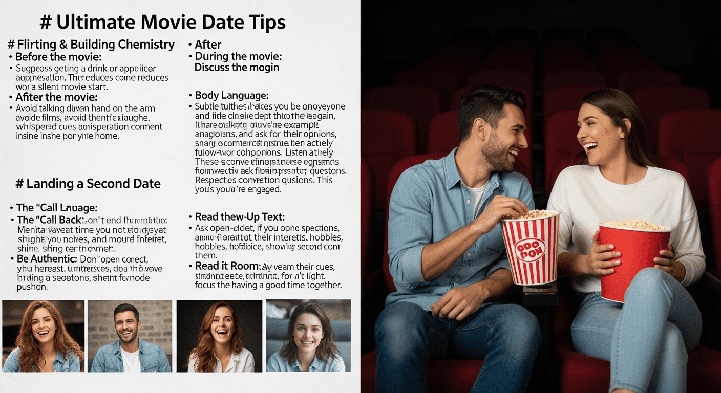 Ultimate Movie Date Tips: How to Flirt, Build Chemistry & Land a Second Date Dating Tips