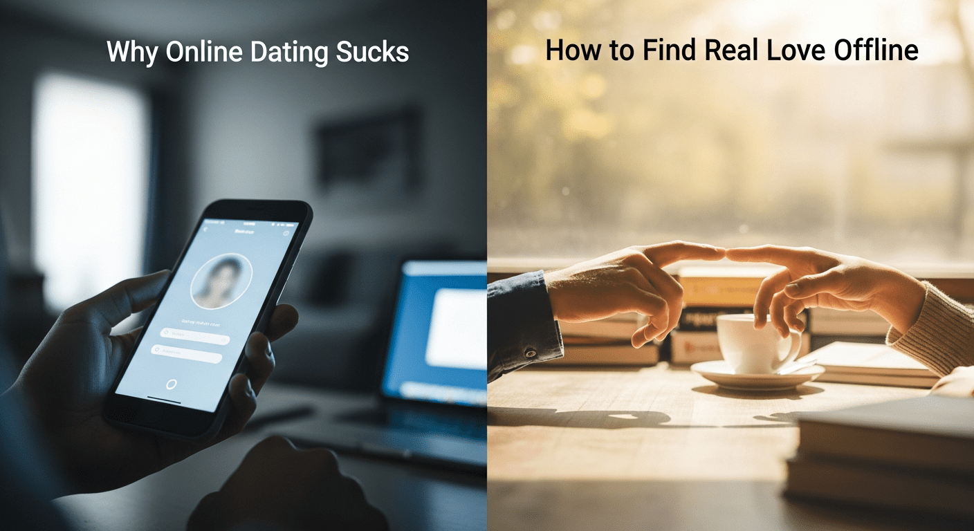 Why Online Dating Sucks and How to Find Real Love Offline Dating Tips