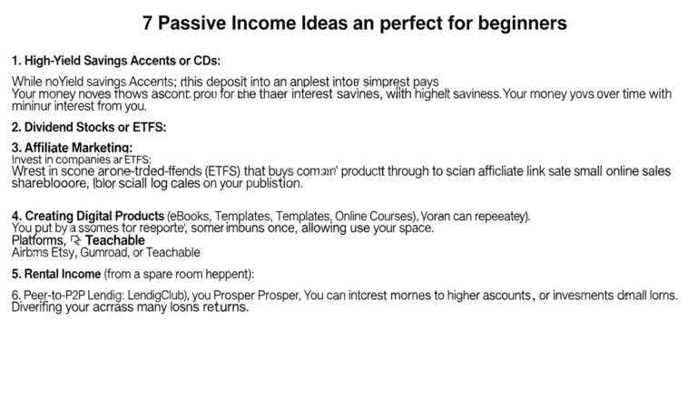 Passive Income Ideas for Beginners: 7 Proven Strategies to Start Earning Online Today