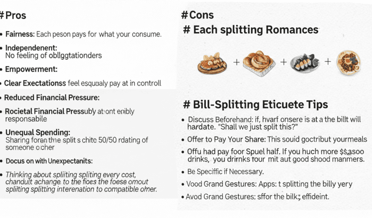 Going Dutch on a Date: Pros, Cons & Bill-Splitting Etiquette Tips