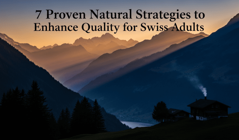 7 Proven Natural Strategies to Enhance Sleep Quality for Swiss Adults