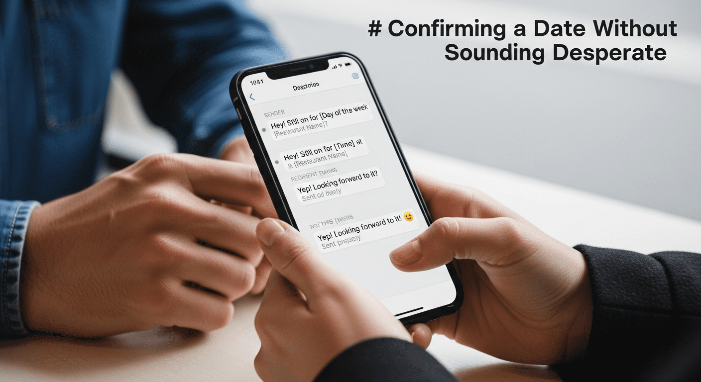 How to Confirm a Date Without Sounding Desperate: 12 Texts & Timing Tips for Confidence Dating Tips