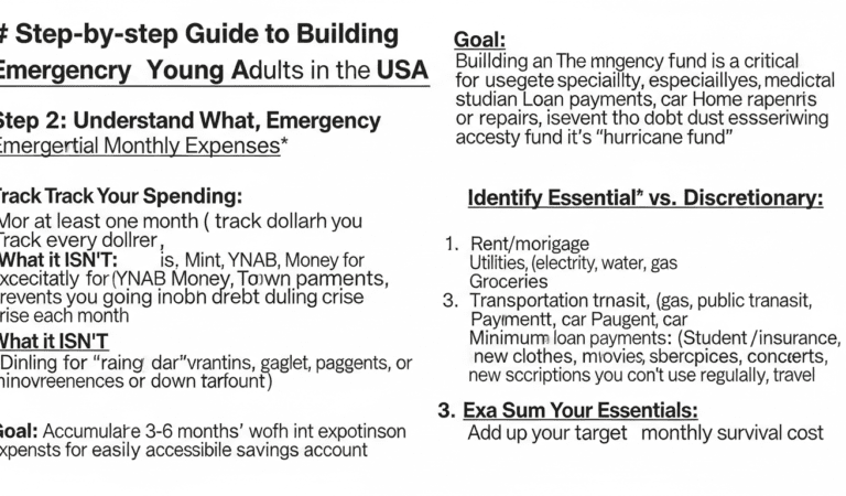 Step-by-Step Guide to Building an Emergency Fund for Young Adults in the USA