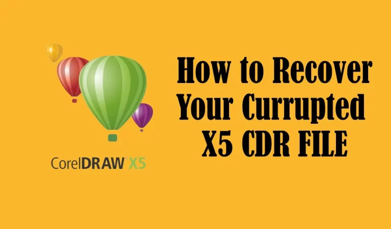 How to recover currupted cdr file.