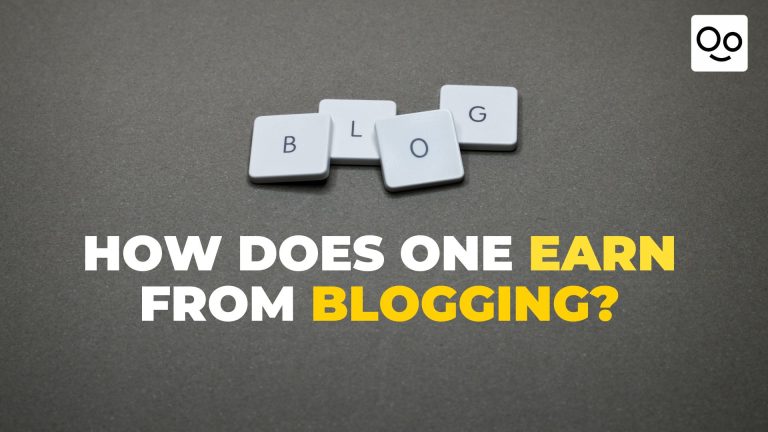 How does one earn from blogging?